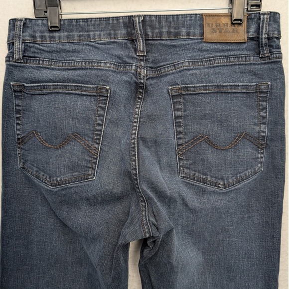 Urban Star Jeans Men 36x30 Blue Dark Wash Straight Leg Stretch Denim - Picture 4 of 13